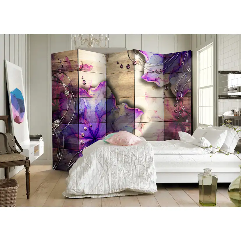 Rumsavdelare Skärmvägg Arkiio Purple Memory II 225x172 cm