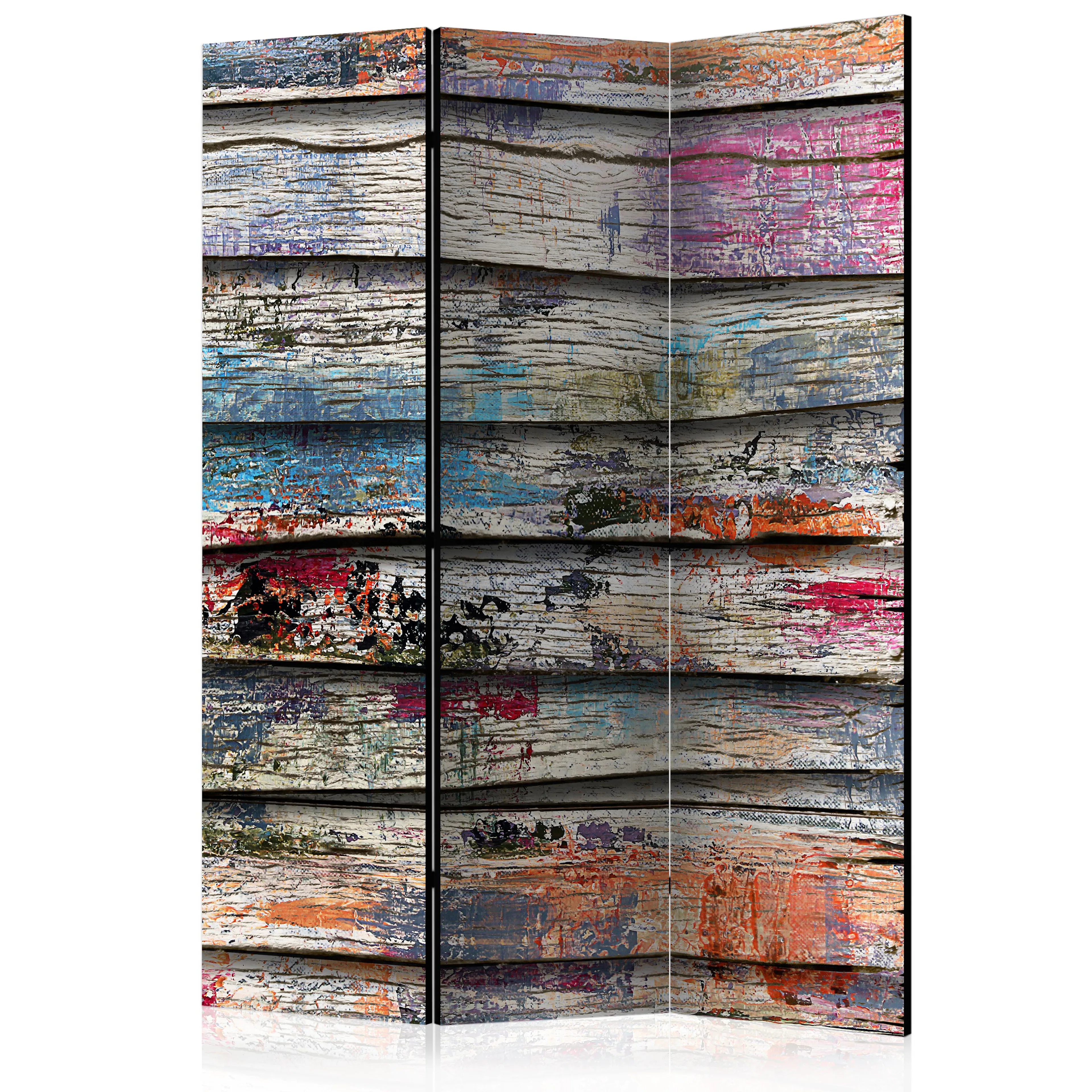 Rumsavdelare Skärmvägg Arkiio Colourful Wood 135x172 cm