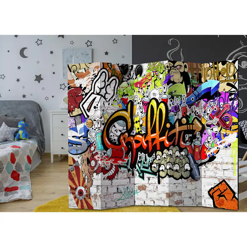 Rumsavdelare Skärmvägg Arkiio Colourful Style 225x172 cm