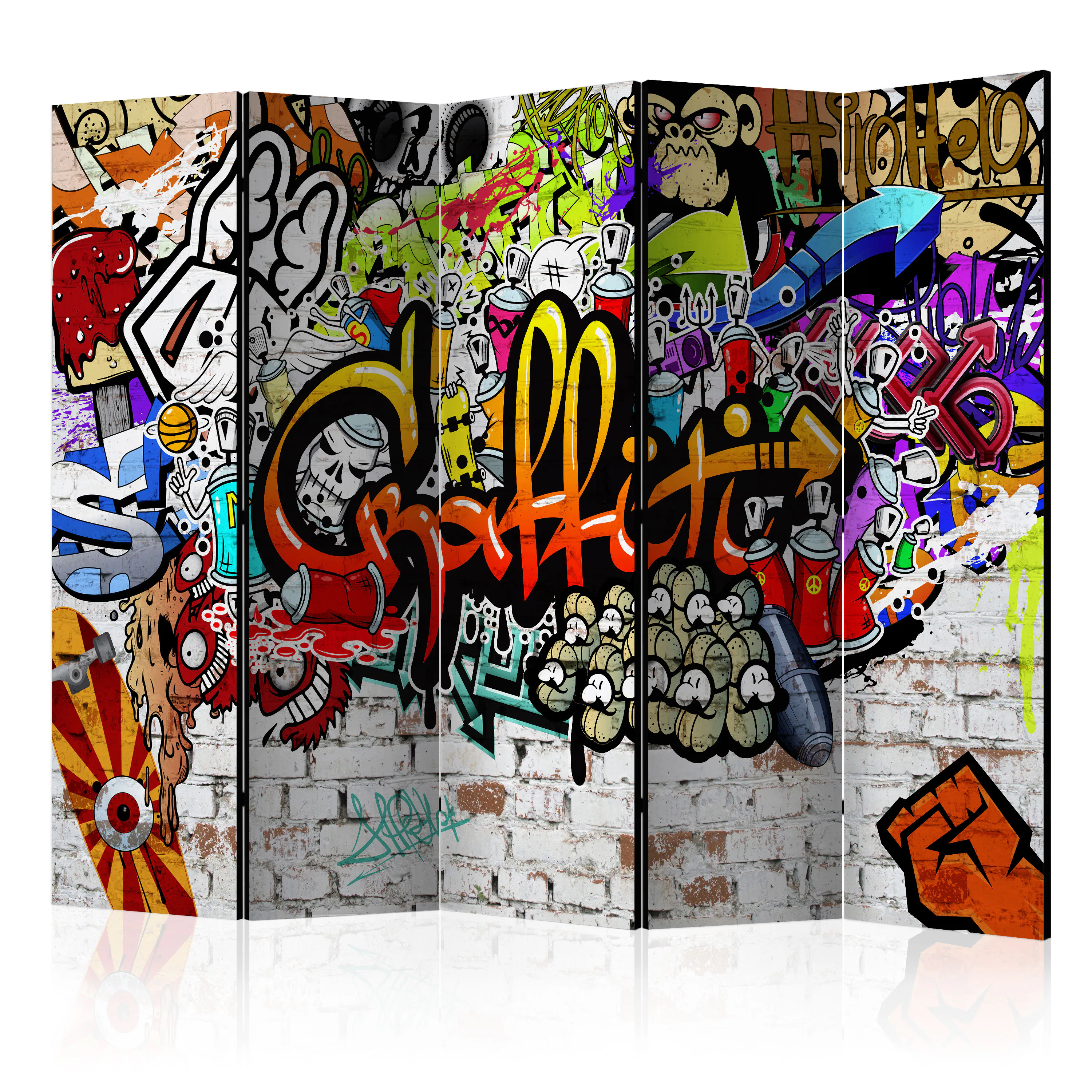 Rumsavdelare Skärmvägg Arkiio Colourful Style 225x172 cm