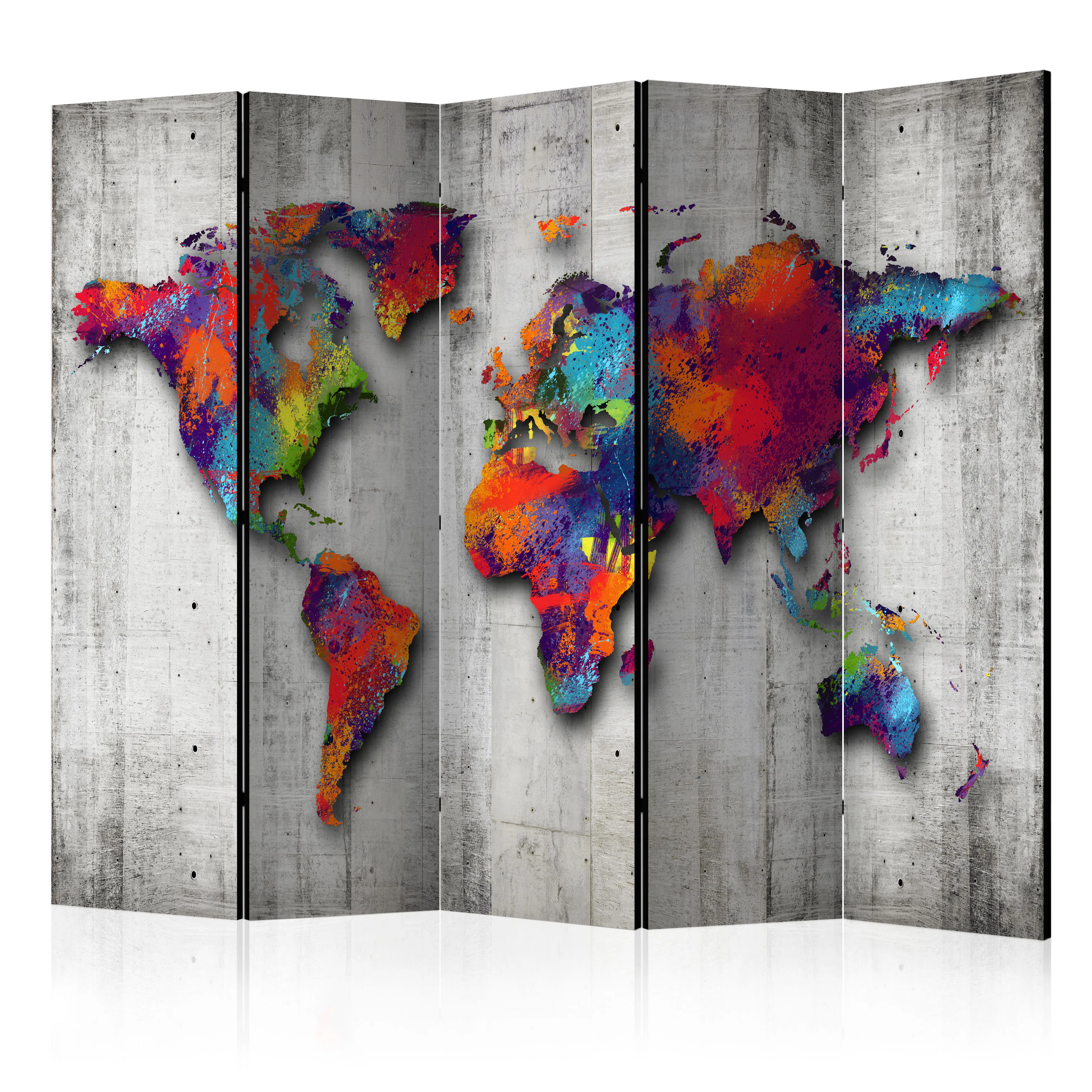 Rumsavdelare Skärmvägg Arkiio Concrete World 225x172 cm
