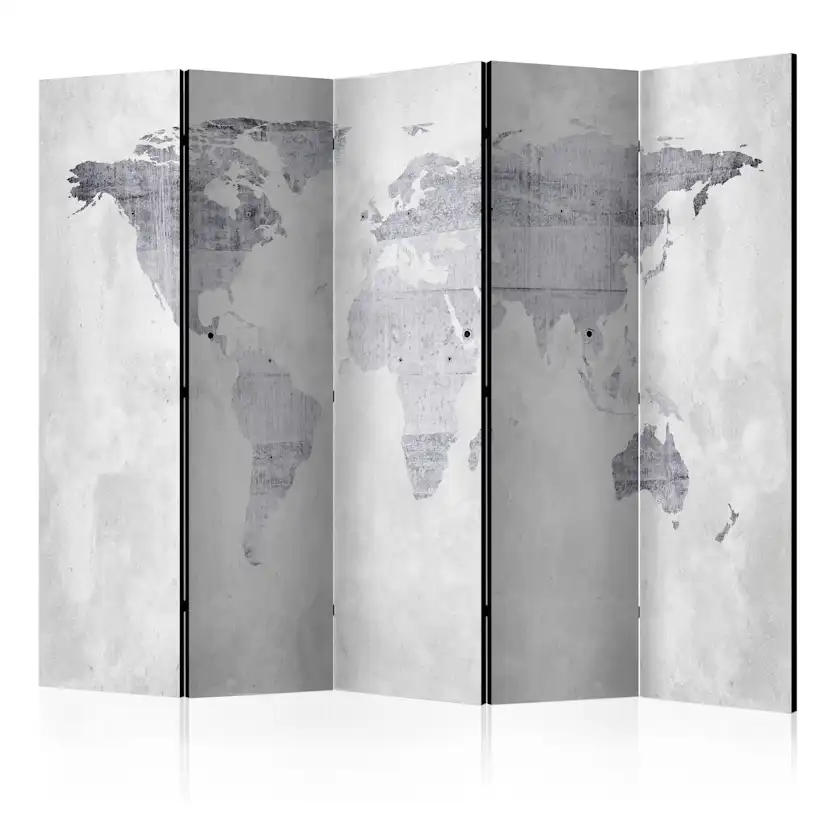 Rumsavdelare Skärmvägg Arkiio Concrete Map 225x172 cm