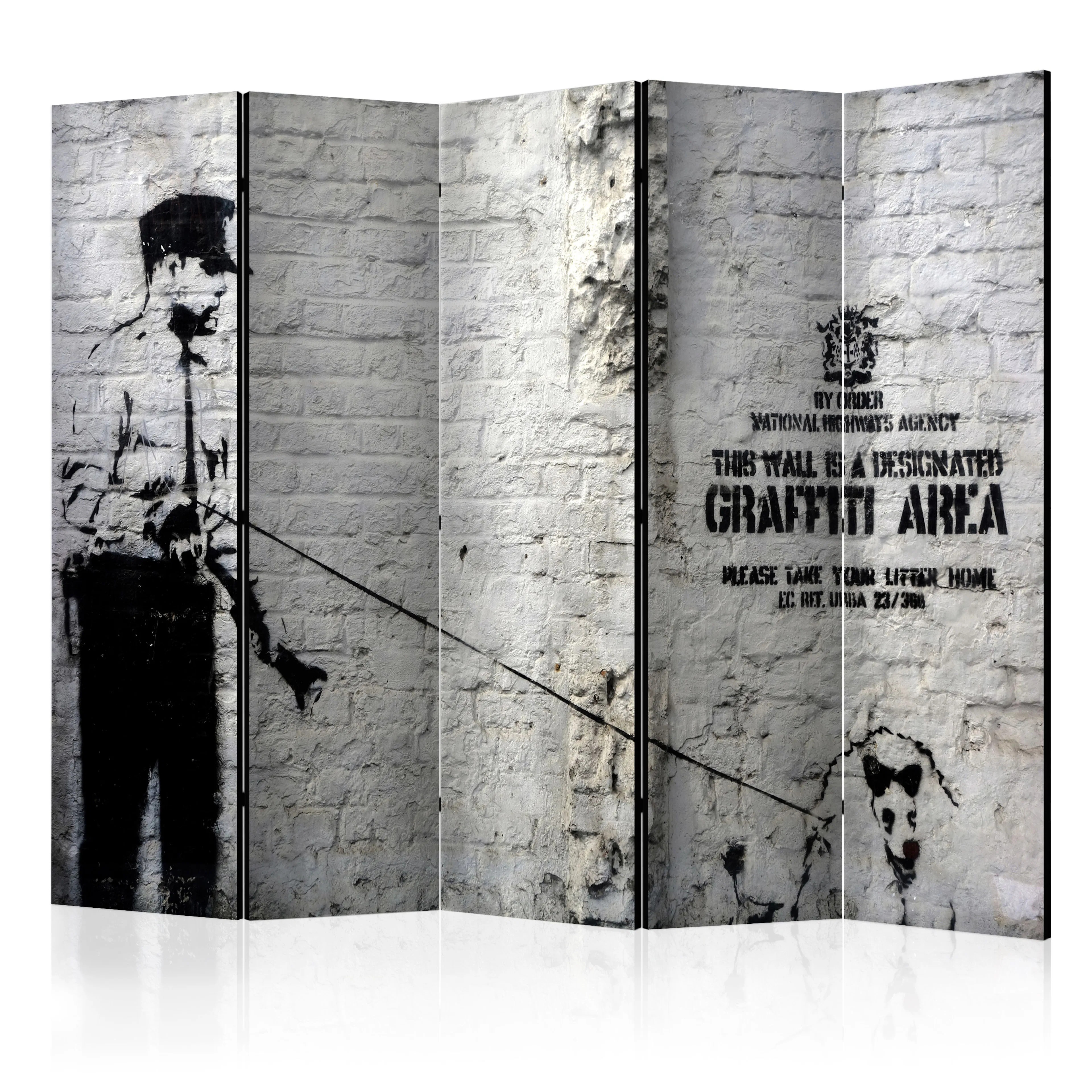 Rumsavdelare Skärmvägg Arkiio Graffiti Area 225x172 cm