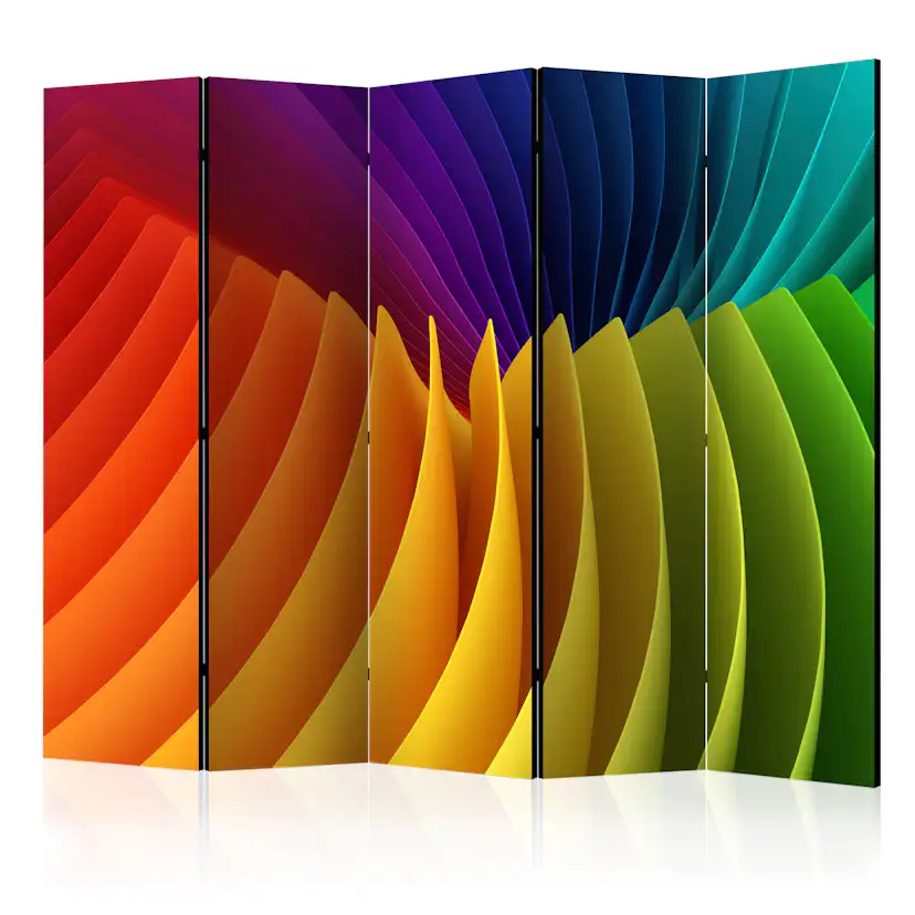 Rumsavdelare Skärmvägg Arkiio Rainbow Wave II 225x172 cm