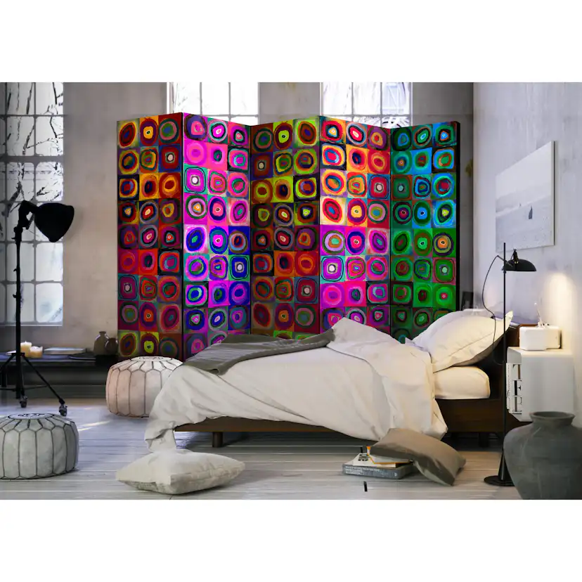 Rumsavdelare Skärmvägg Arkiio Colorful Abstract Art II 225x172 cm