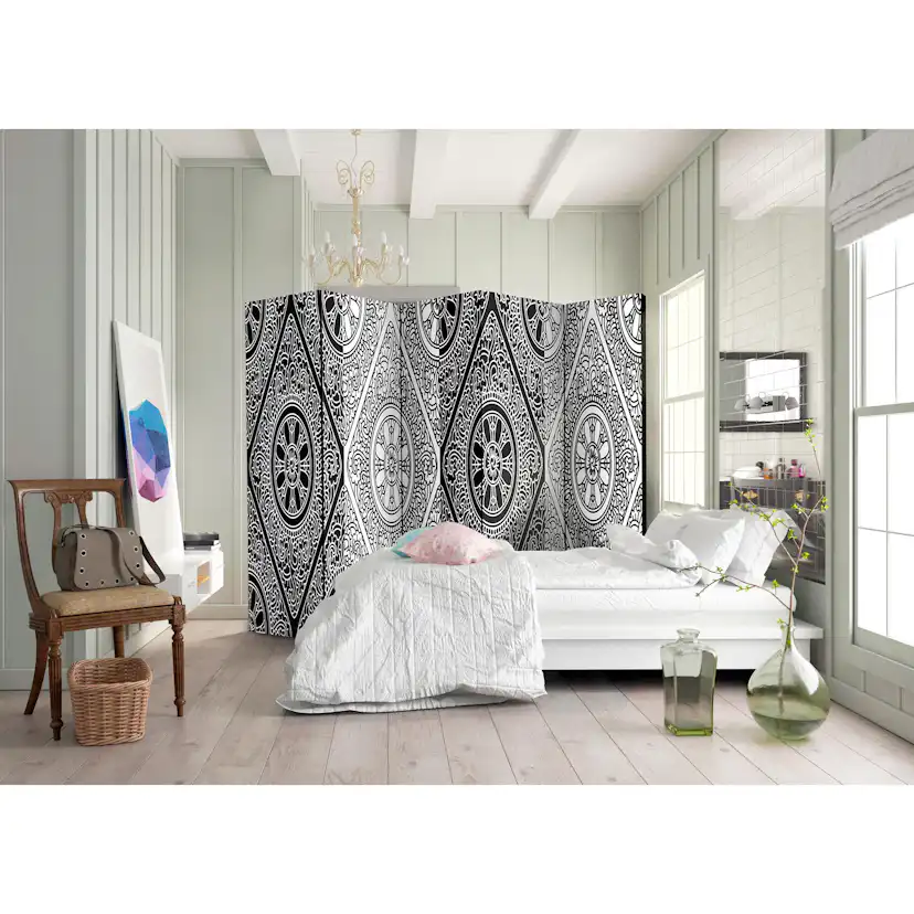 Rumsavdelare Skärmvägg Arkiio Ethnic Monochrome II 225x172 cm