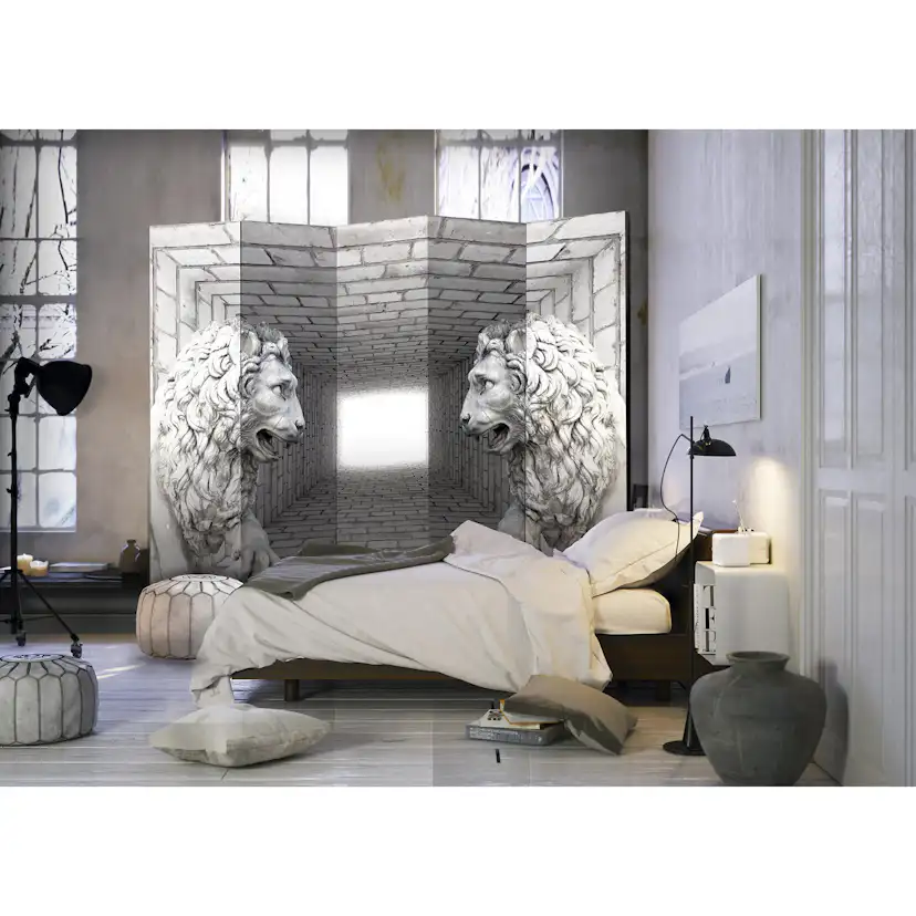 Rumsavdelare Skärmvägg Arkiio Stone Lions II 225x172 cm