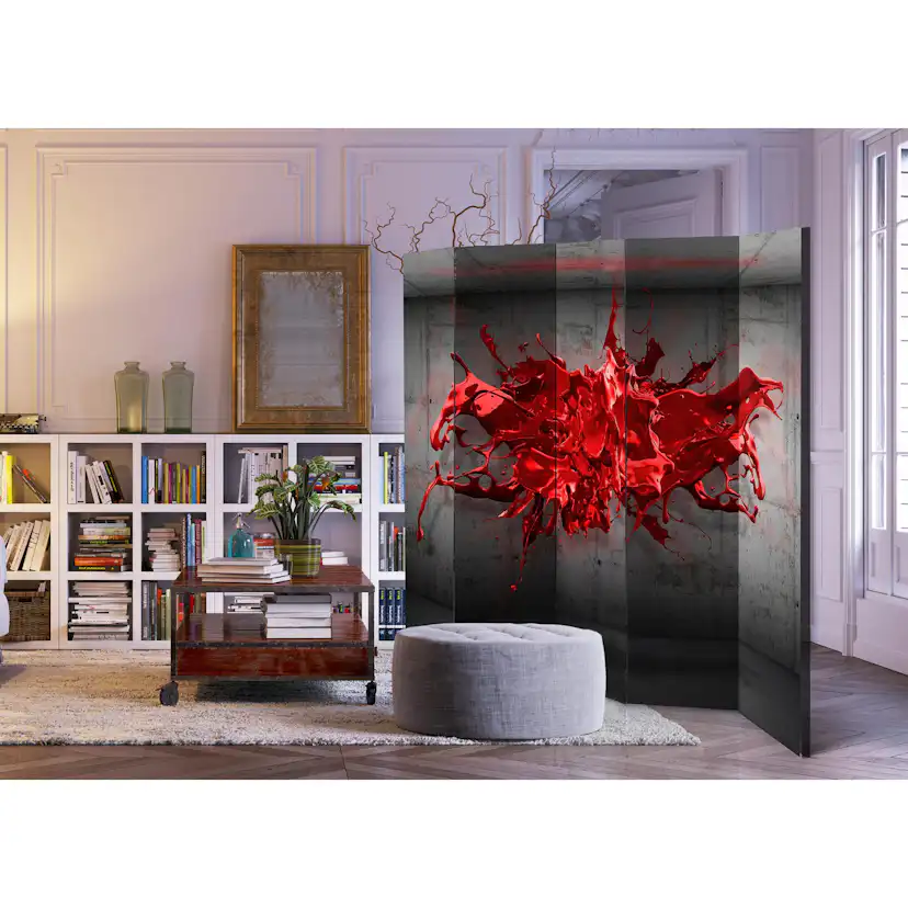 Rumsavdelare Skärmvägg Arkiio Red Ink Blot II 225x172 cm