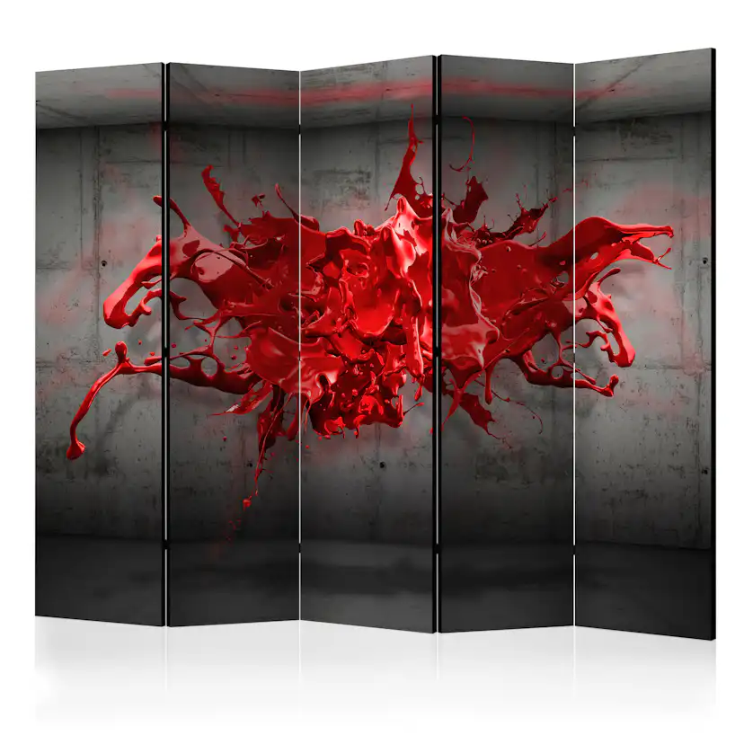 Rumsavdelare Skärmvägg Arkiio Red Ink Blot II 225x172 cm