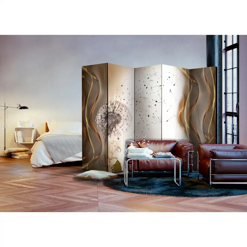 Rumsavdelare Skärmvägg Arkiio Fleeting Moments II Maskros 225x172 cm