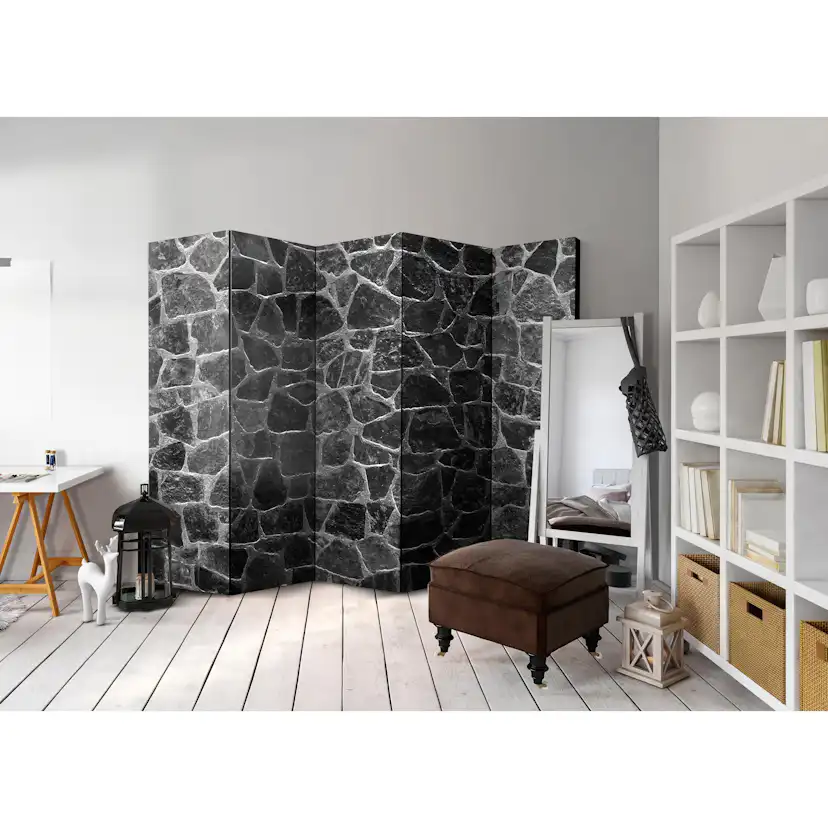 Rumsavdelare Skärmvägg Arkiio Black Stones II 225x172 cm