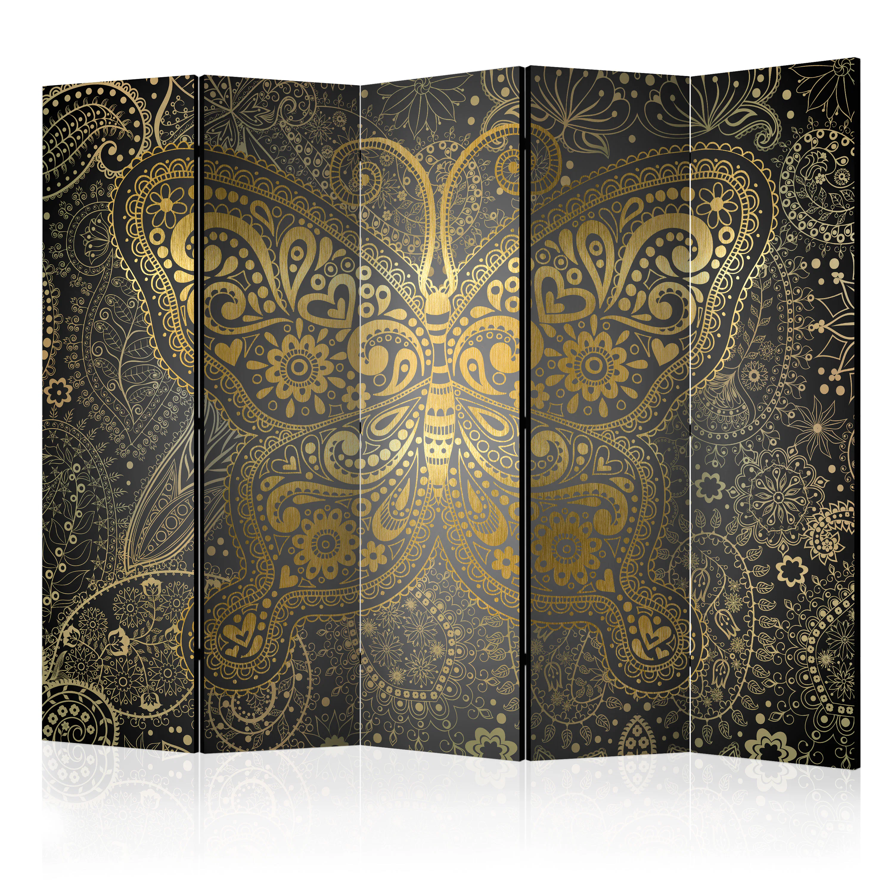 Rumsavdelare Skärmvägg Arkiio Golden Butterfly II 225x172 cm