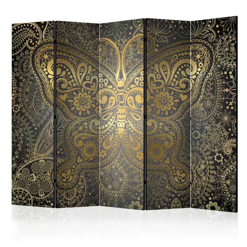 Rumsavdelare Skärmvägg Arkiio Golden Butterfly II 225x172 cm