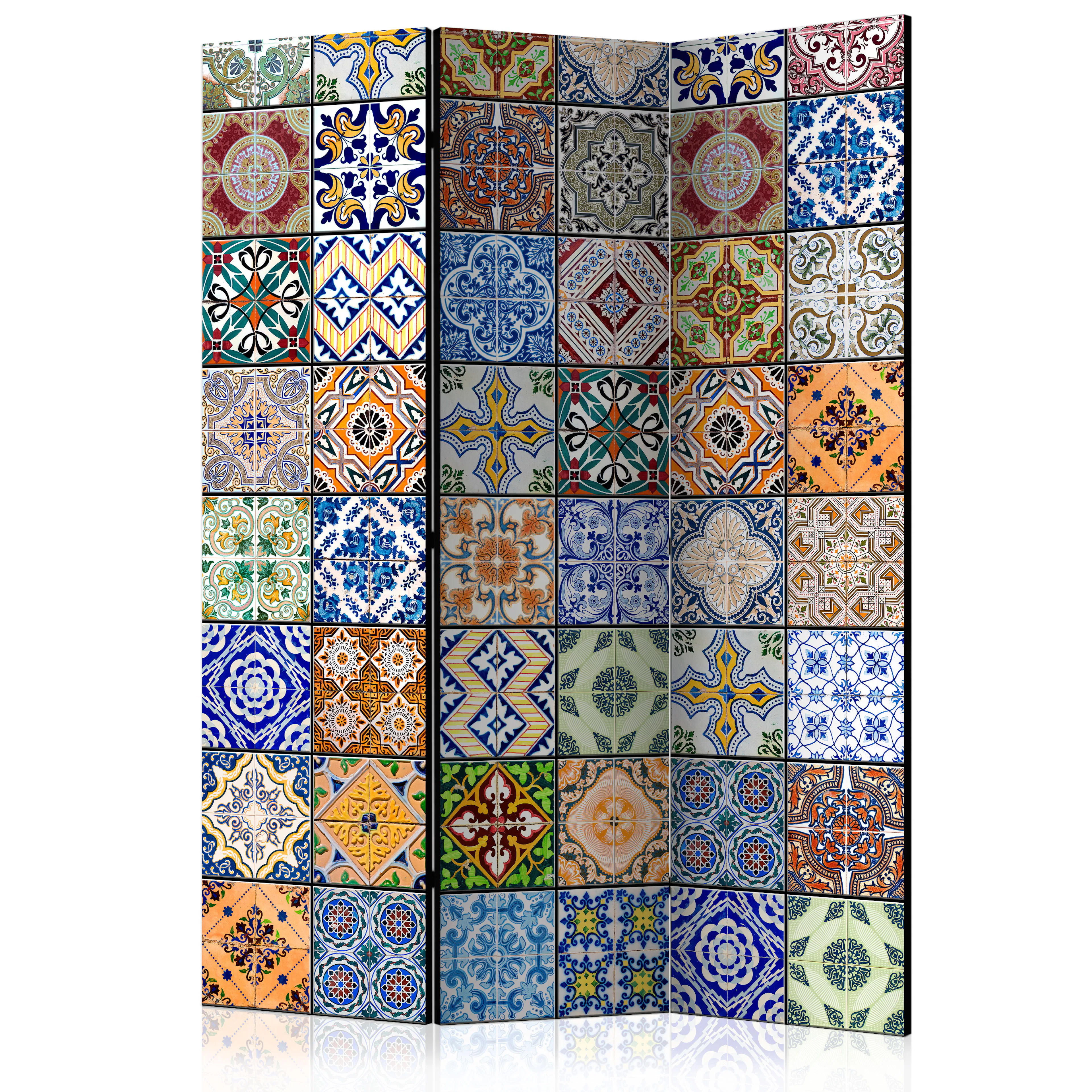 Rumsavdelare Skärmvägg Arkiio Colorful Mosaic 135x172 cm