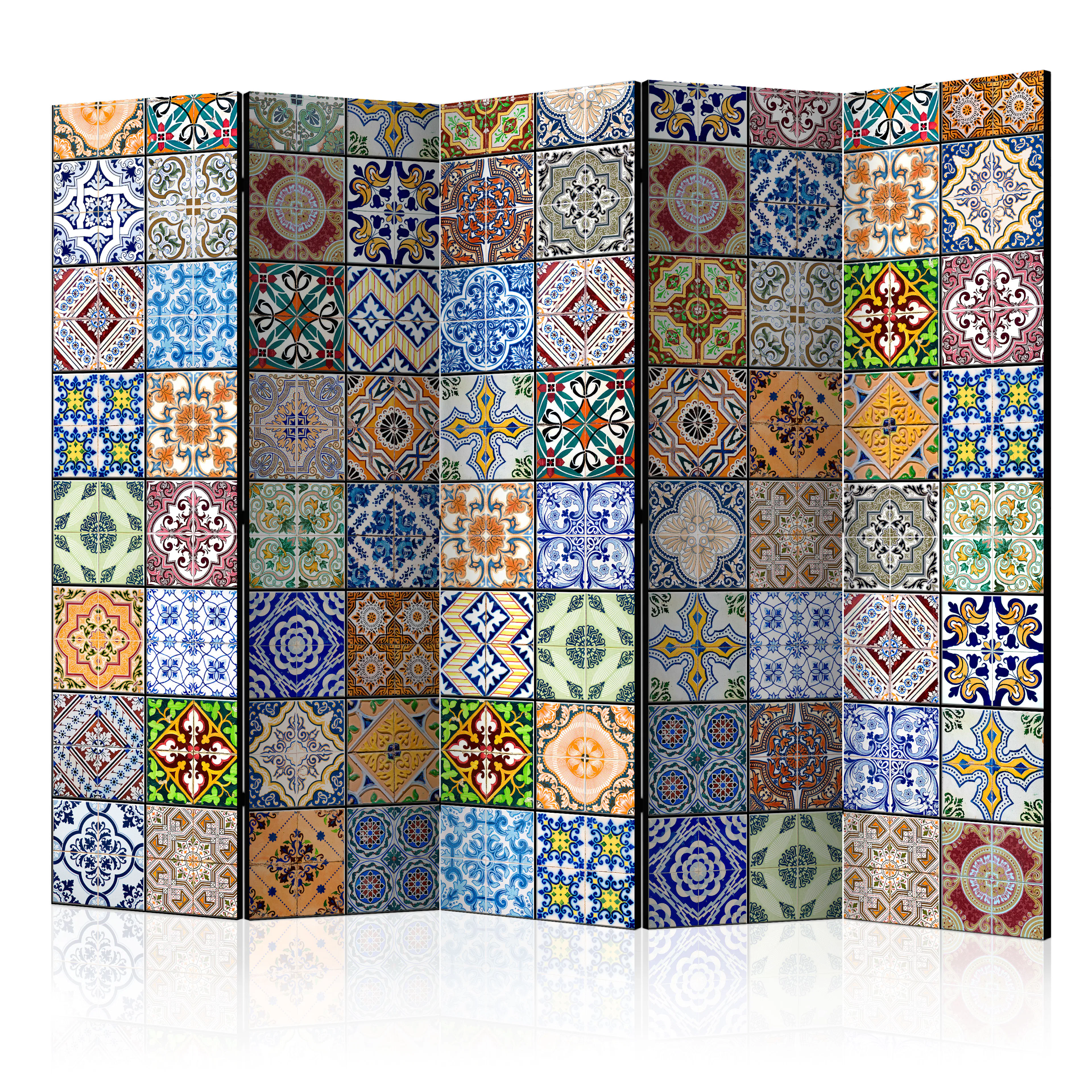 Rumsavdelare Skärmvägg Arkiio Colorful Mosaic II 225x172 cm