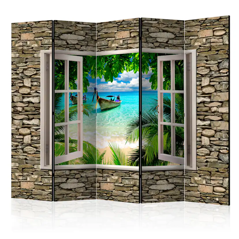 Rumsavdelare Skärmvägg Arkiio Tropical Beach II 225x172 cm