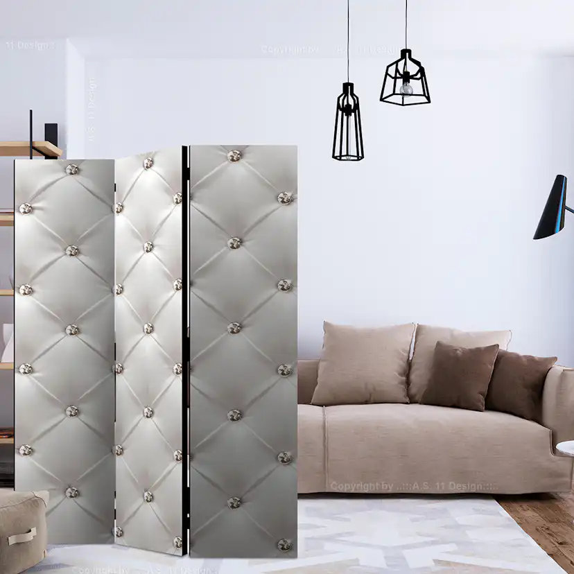 Rumsavdelare Skärmvägg Arkiio White Elegance 135x172 cm