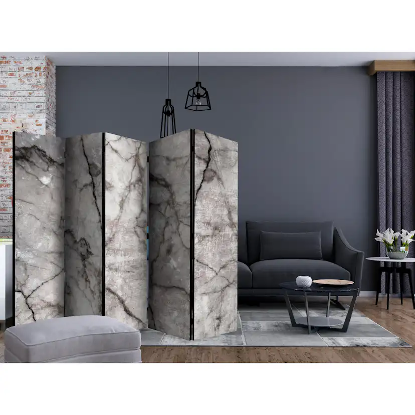 Rumsavdelare Skärmvägg Arkiio Grey Marble II 225x172 cm