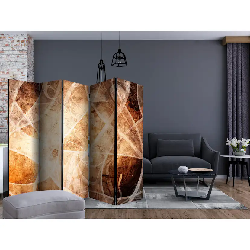 Rumsavdelare Skärmvägg Arkiio Brown Texture II 225x172 cm