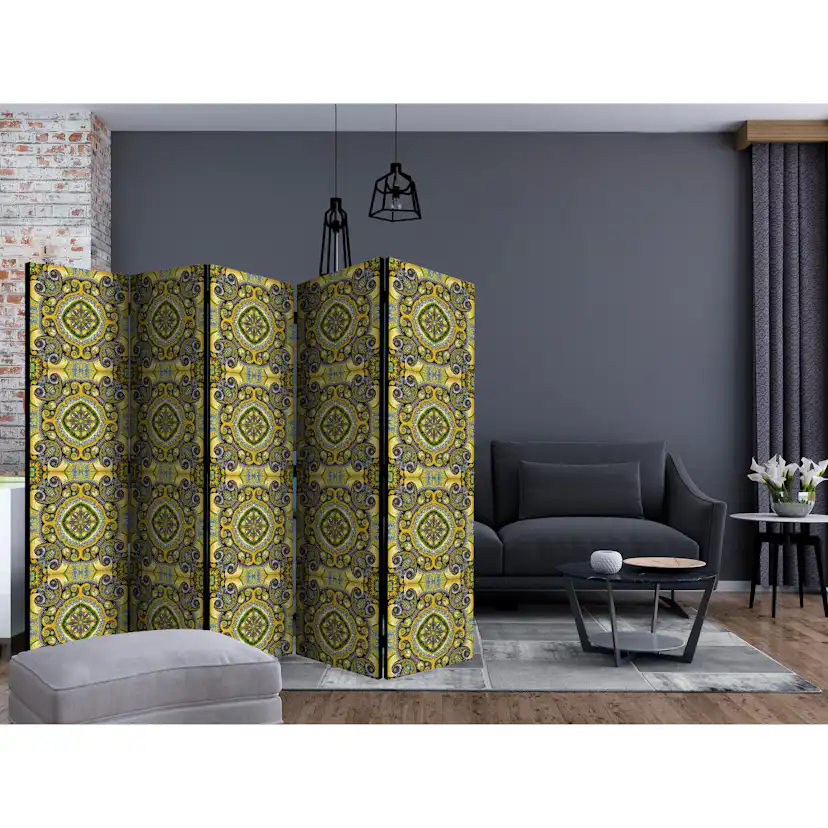Rumsavdelare Skärmvägg Arkiio Malachite Mosaic II 225x172 cm