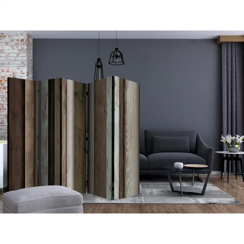 Rumsavdelare Skärmvägg Arkiio Wooden Fan II 225x172 cm