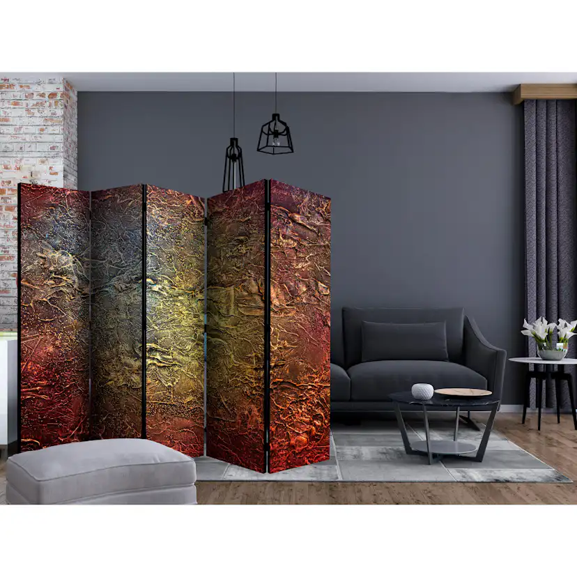Rumsavdelare Skärmvägg Arkiio Red Gold II 225x172 cm