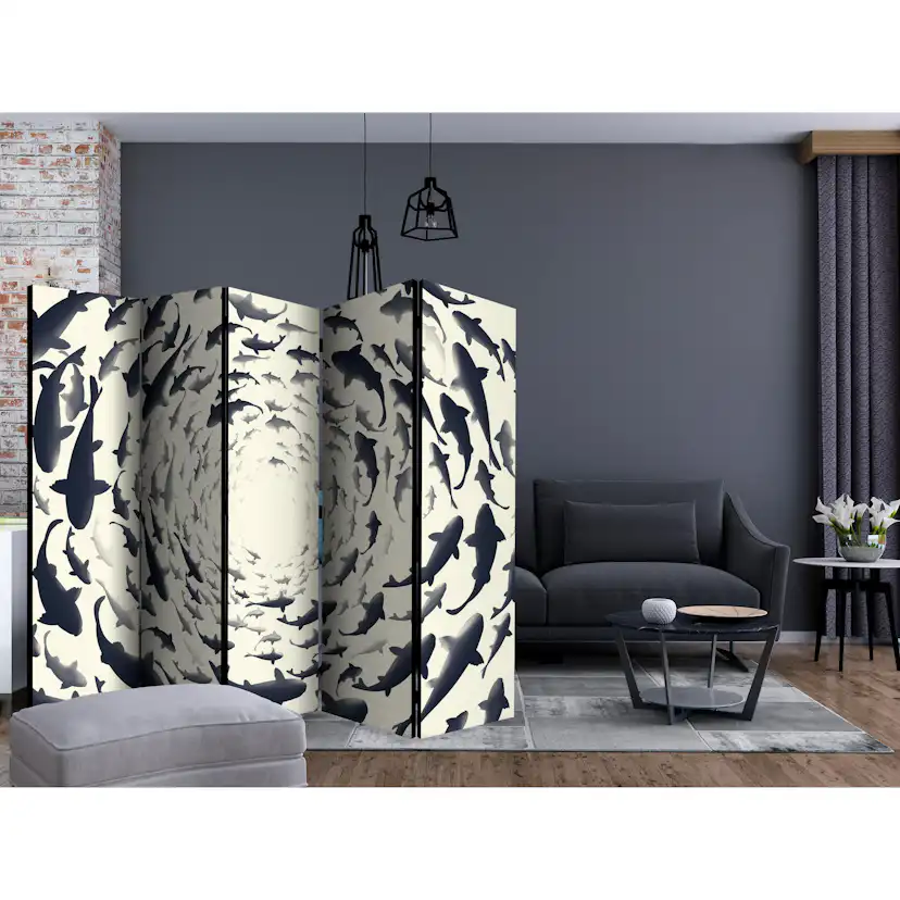 Rumsavdelare Skärmvägg Arkiio Fish Swirl II 225x172 cm