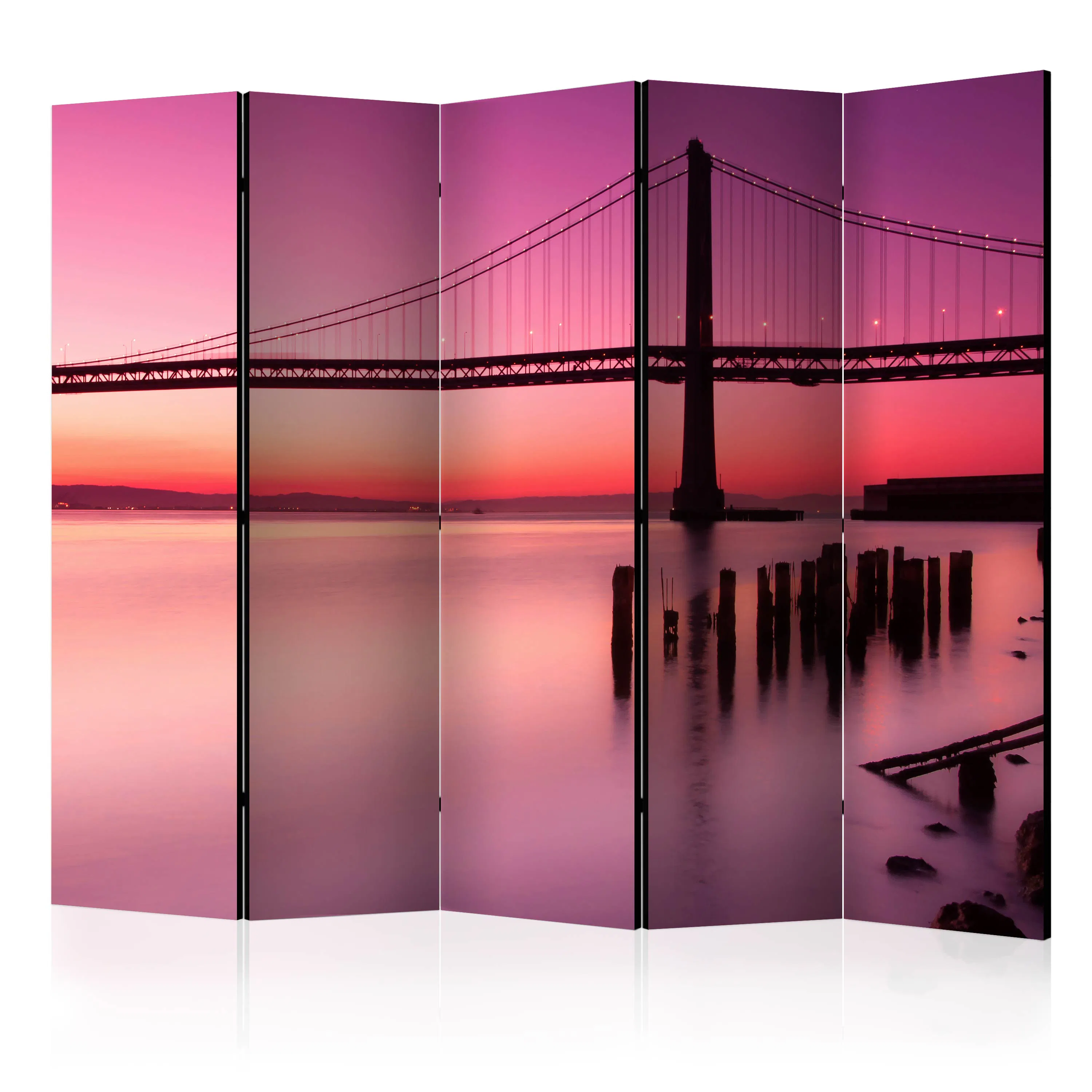Rumsavdelare Skärmvägg Arkiio Purple Evening II 225x172 cm