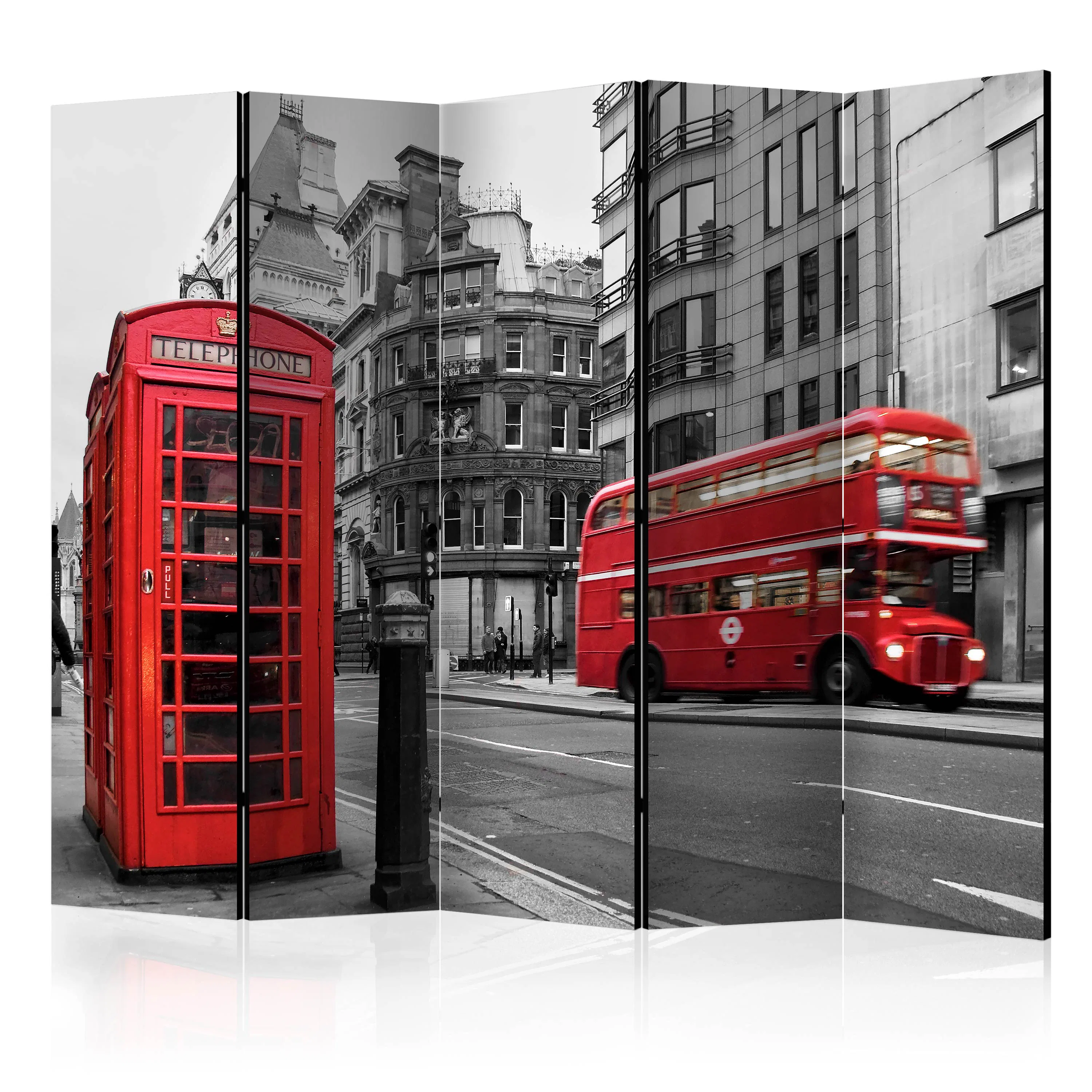 Rumsavdelare Skärmvägg Arkiio London Icons II 225x172 cm