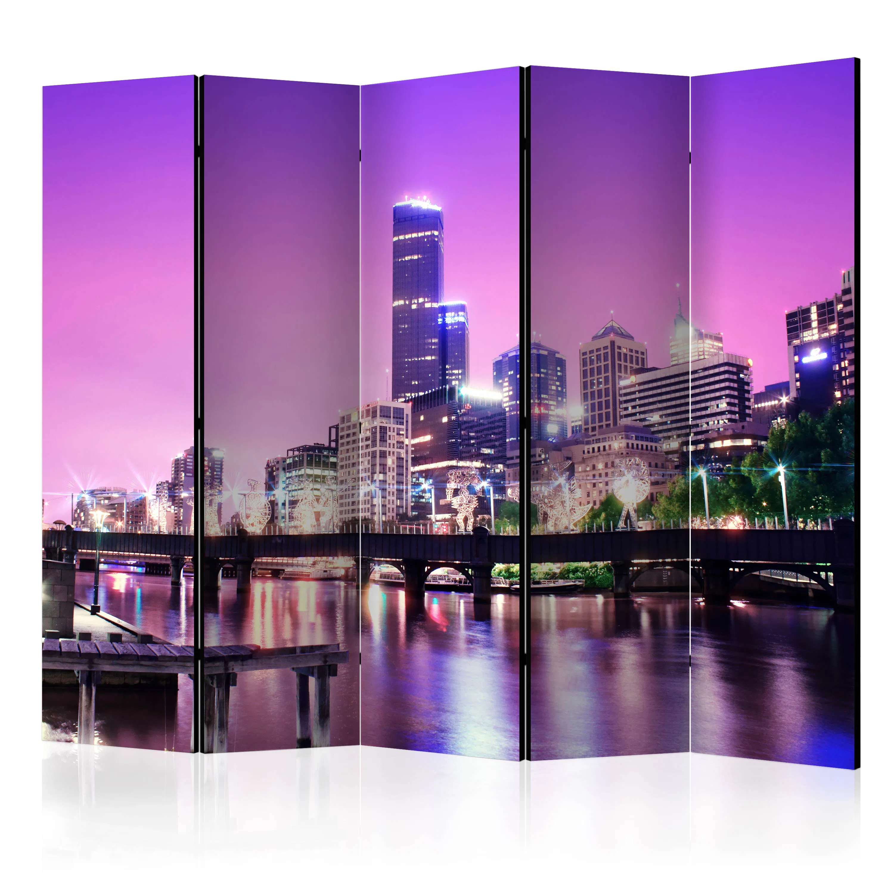 Rumsavdelare Skärmvägg Arkiio Purple Melbourne II 225x172 cm