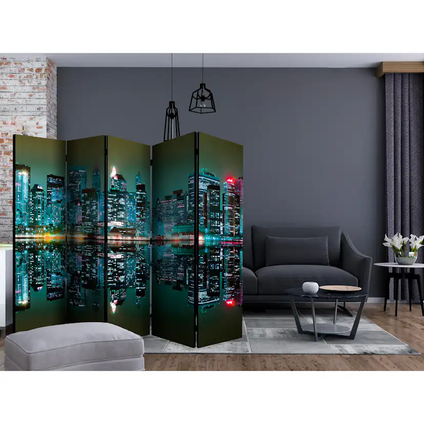 Rumsavdelare Skärmvägg Arkiio Gold Reflections NYC II 225x172 cm