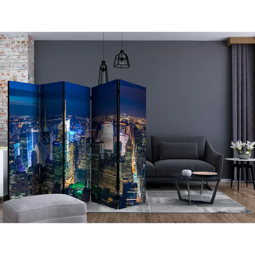 Rumsavdelare Skärmvägg Arkiio Manhattan Night II 225x172 cm