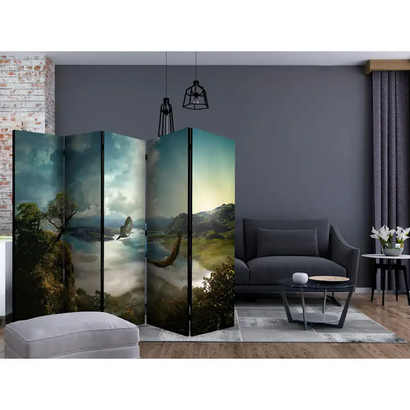 Rumsavdelare Skärmvägg Arkiio Flight over the Lake II 225x172 cm