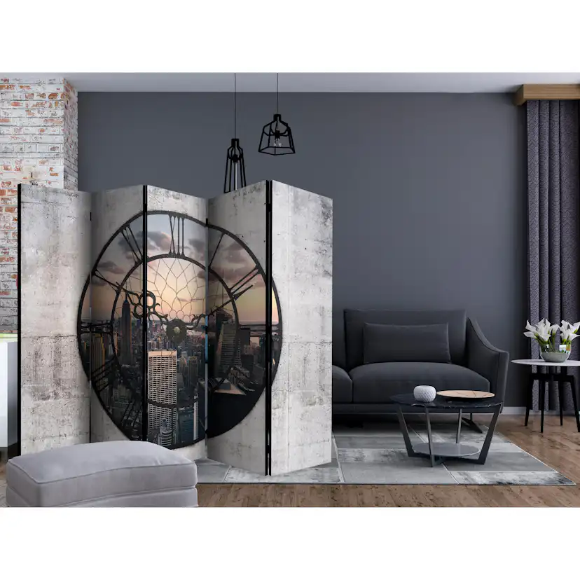Rumsavdelare Skärmvägg Arkiio NYC Time Zone II 225x172 cm