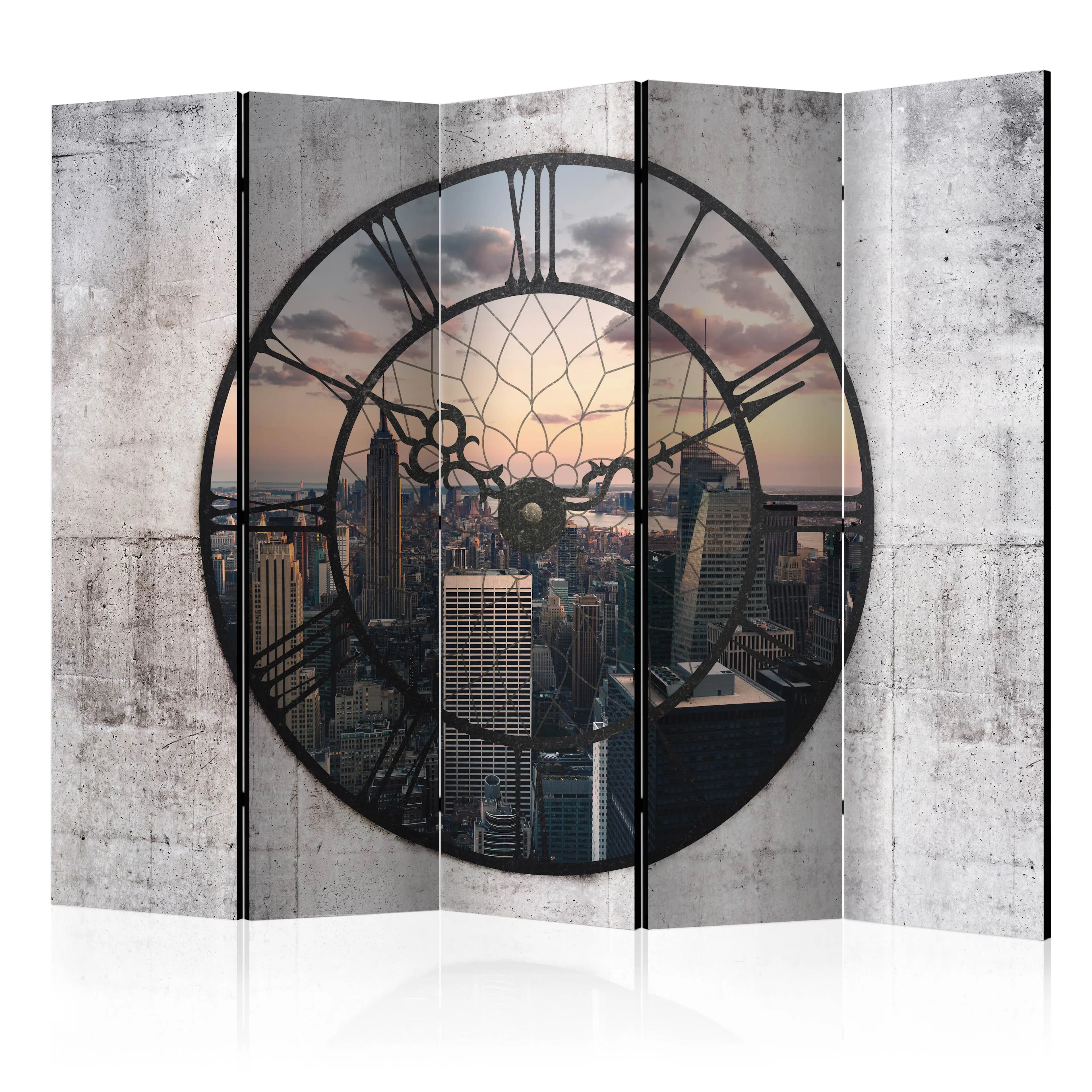 Rumsavdelare Skärmvägg Arkiio NYC Time Zone II 225x172 cm
