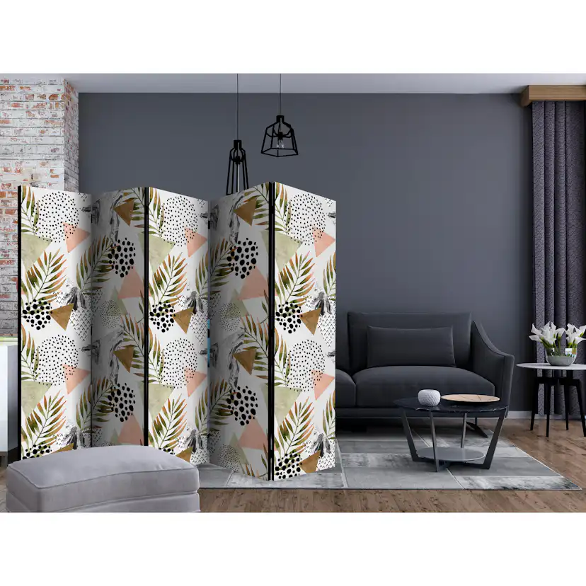 Rumsavdelare Skärmvägg Arkiio Tropical Geometry II 225x172 cm