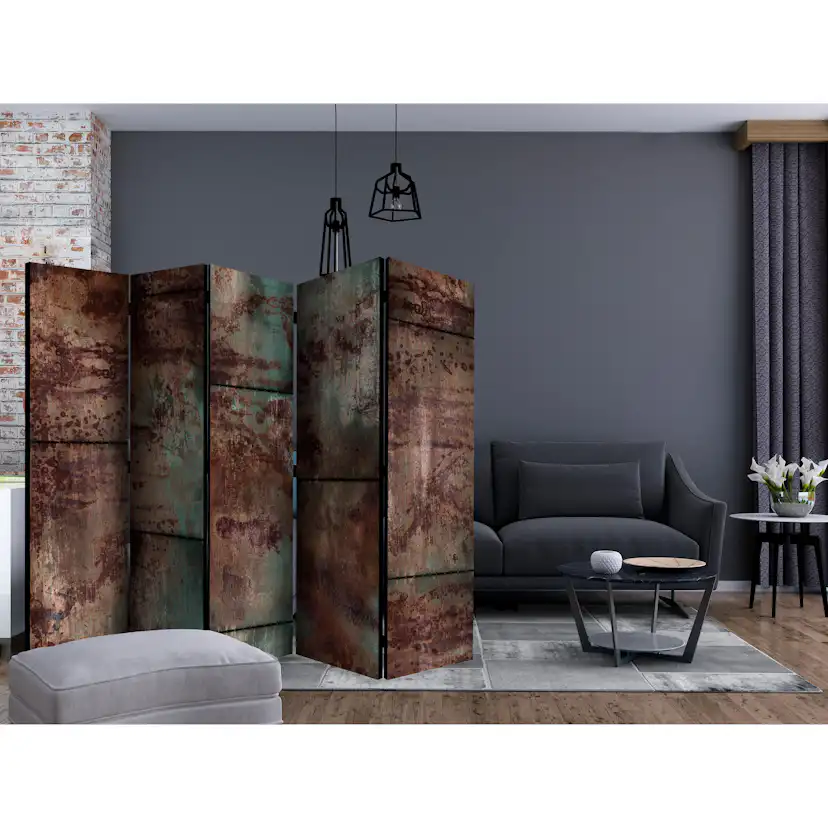 Rumsavdelare Skärmvägg Arkiio Dark Metal Sheet II 225x172 cm