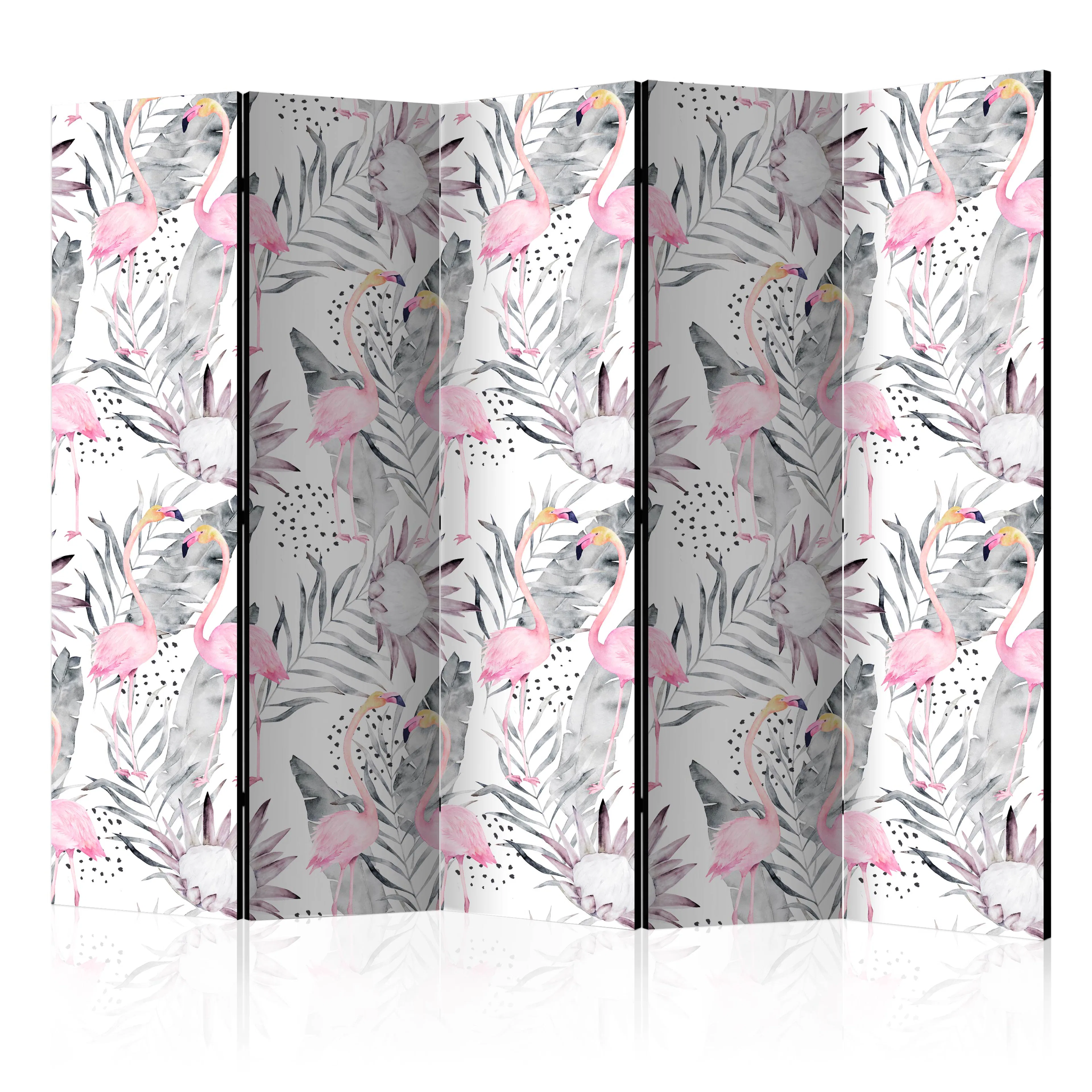 Rumsavdelare Skärmvägg Arkiio Flamingos and Twigs II 225x172 cm