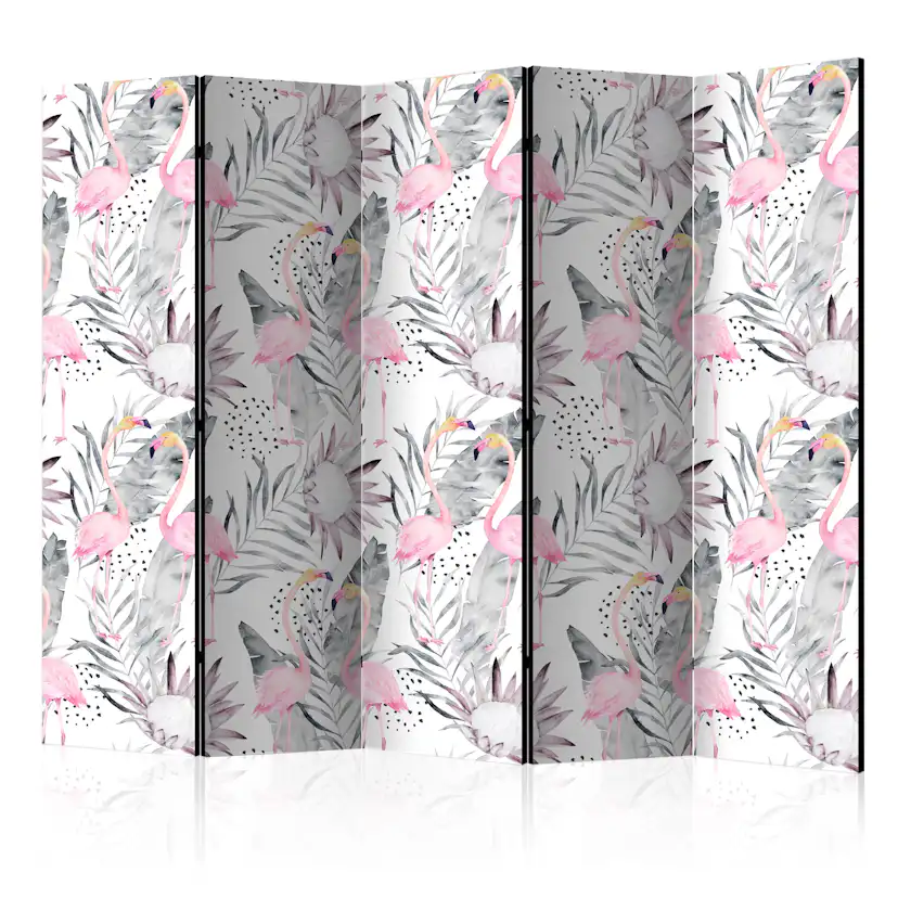 Rumsavdelare Skärmvägg Arkiio Flamingos and Twigs II 225x172 cm
