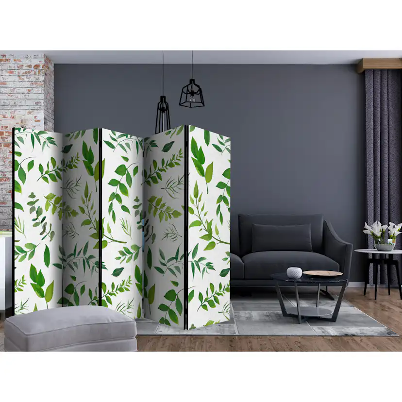 Rumsavdelare Skärmvägg Arkiio Green Twigs II 225x172 cm
