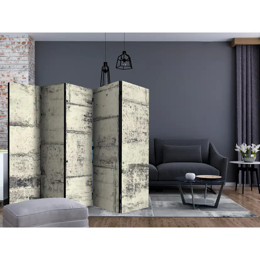 Rumsavdelare Skärmvägg Arkiio Love the Concrete II 225x172 cm