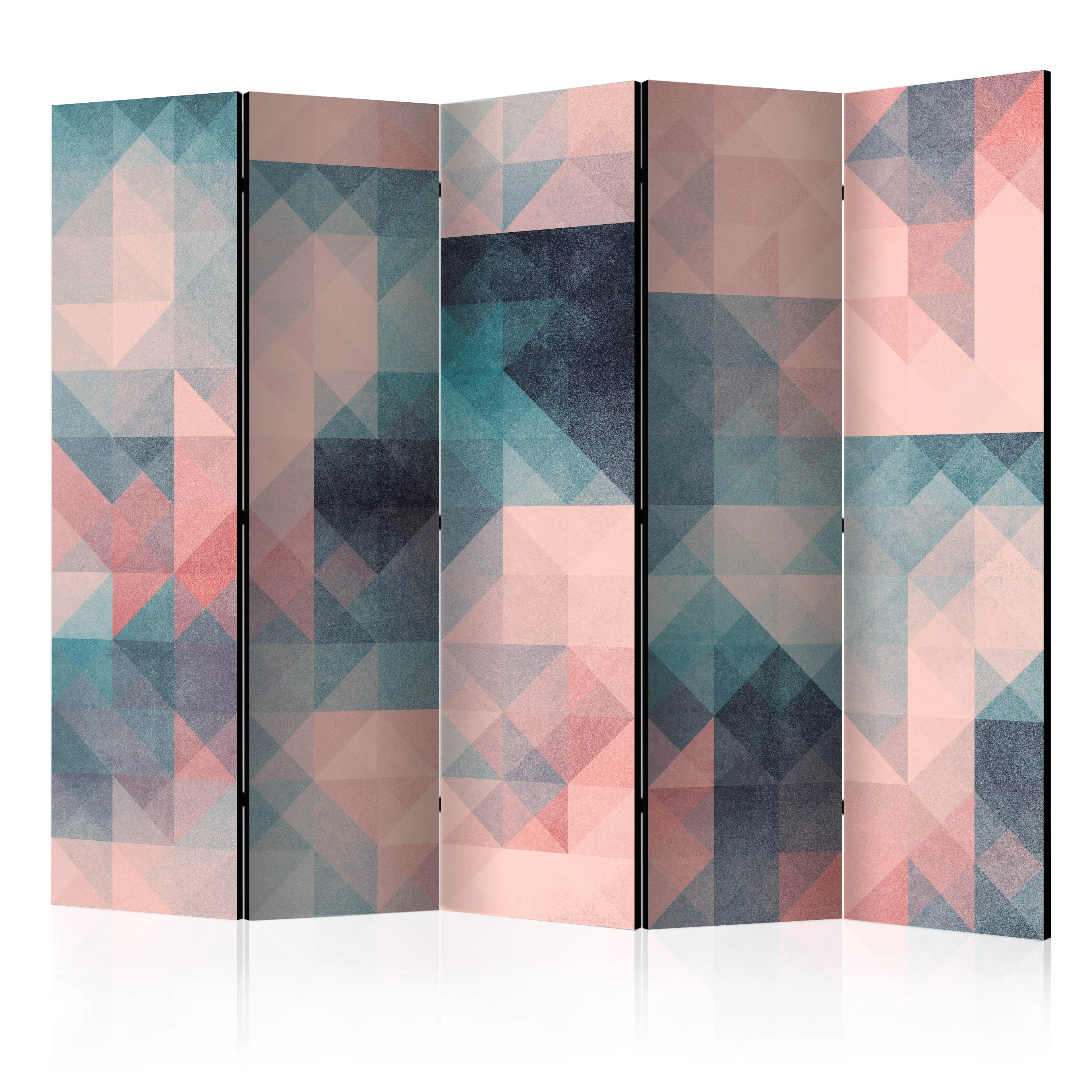 Rumsavdelare Skärmvägg Arkiio Pixels Green and Pink II 225x172 cm