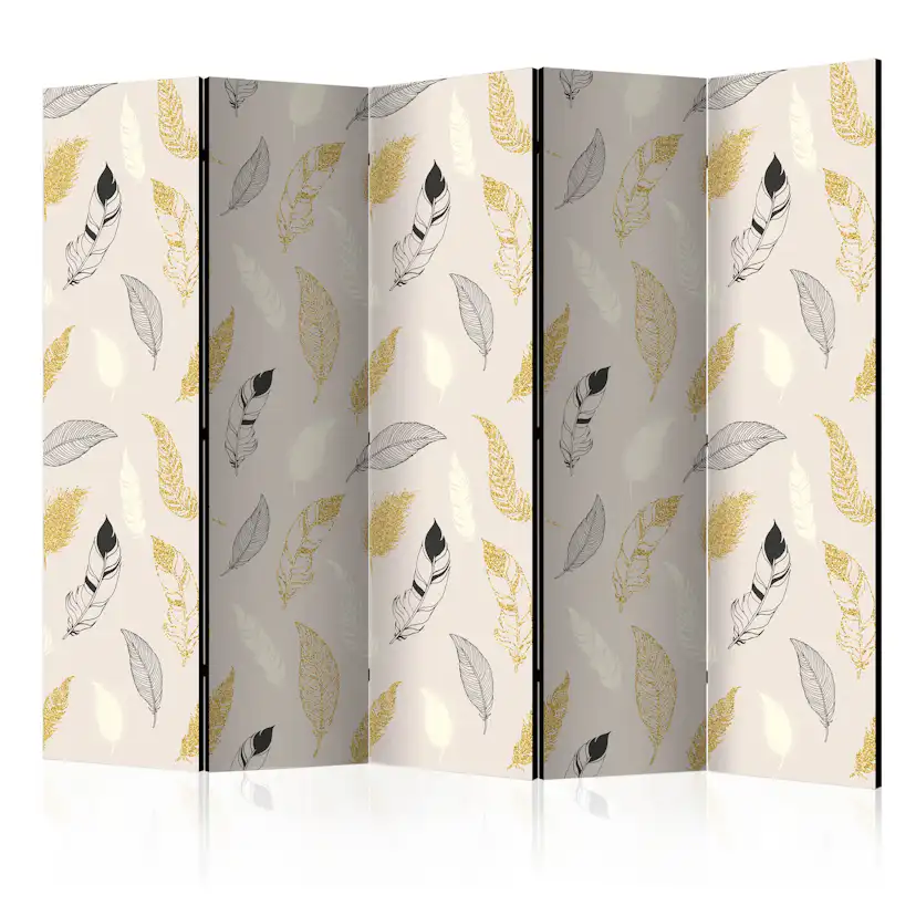 Rumsavdelare Skärmvägg Arkiio Golden Feathers II 225x172 cm