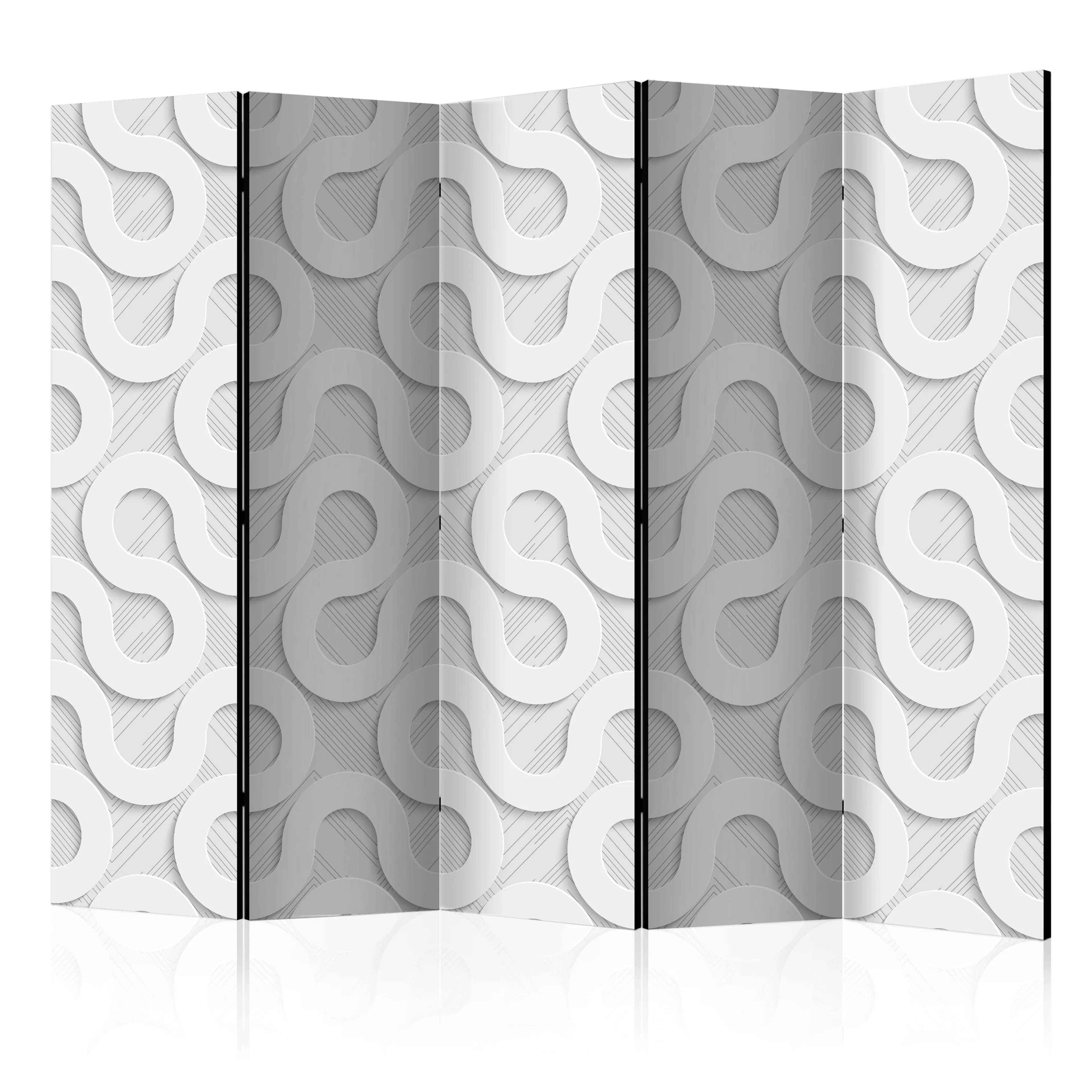 Rumsavdelare Skärmvägg Arkiio Grey Spirals II 225x172 cm