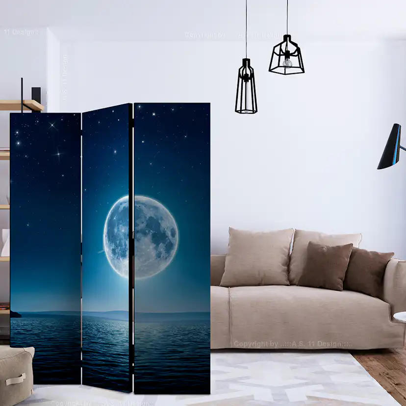 Rumsavdelare Skärmvägg Arkiio Moonlit Night 135x172 cm