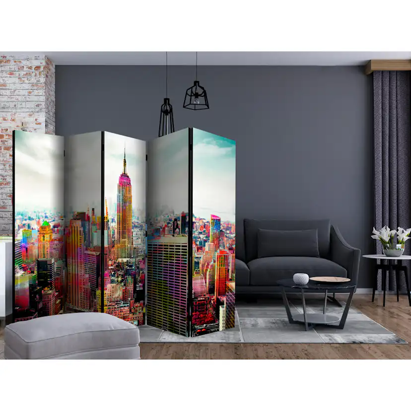 Rumsavdelare Skärmvägg Arkiio Colors of New York City II 225x172 cm