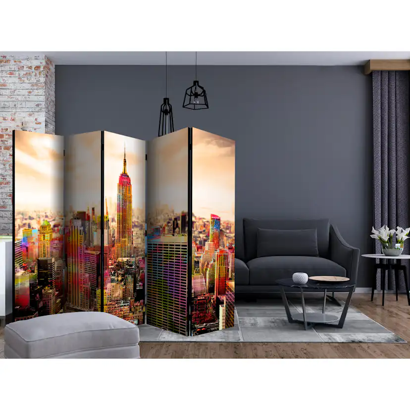 Rumsavdelare Skärmvägg Arkiio Colors of New York City III 225x172 cm