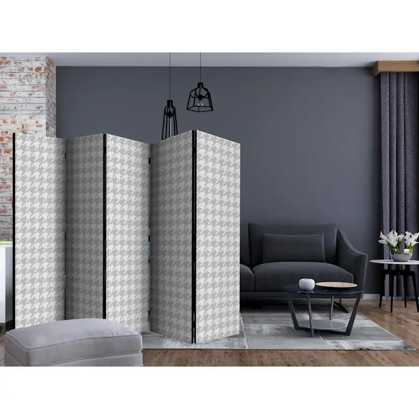 Rumsavdelare Skärmvägg Arkiio Dogtooth Check II 225x172 cm