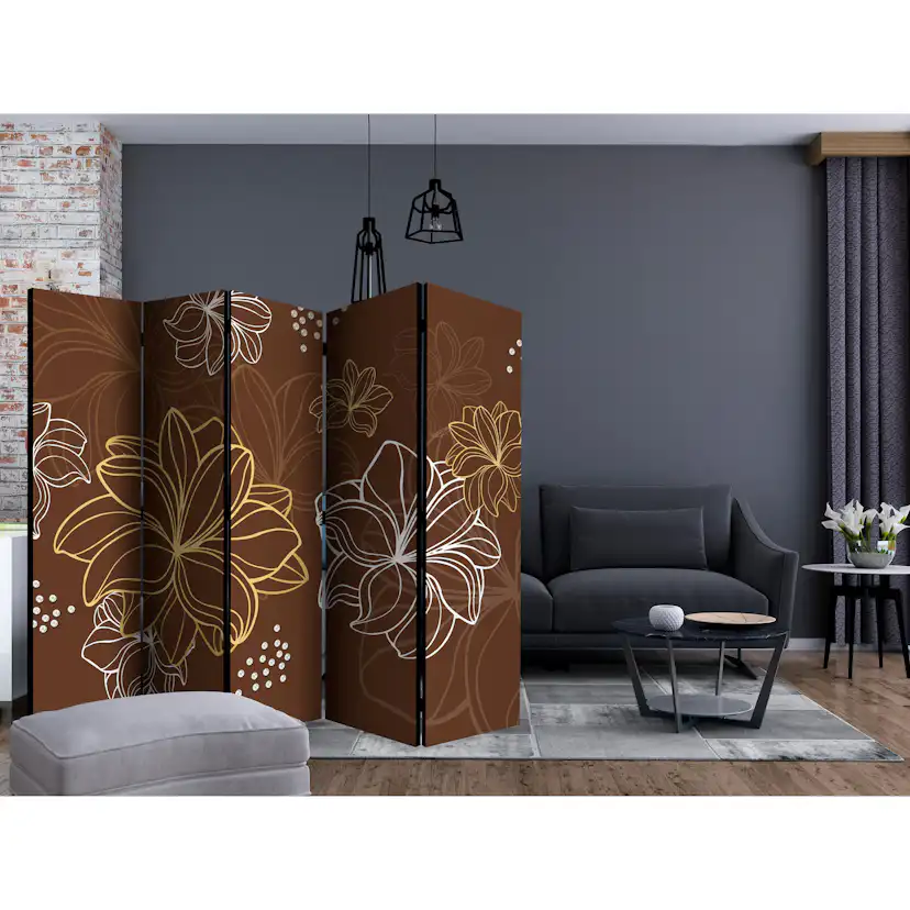 Rumsavdelare Skärmvägg Arkiio Autumnal Flora II 225x172 cm