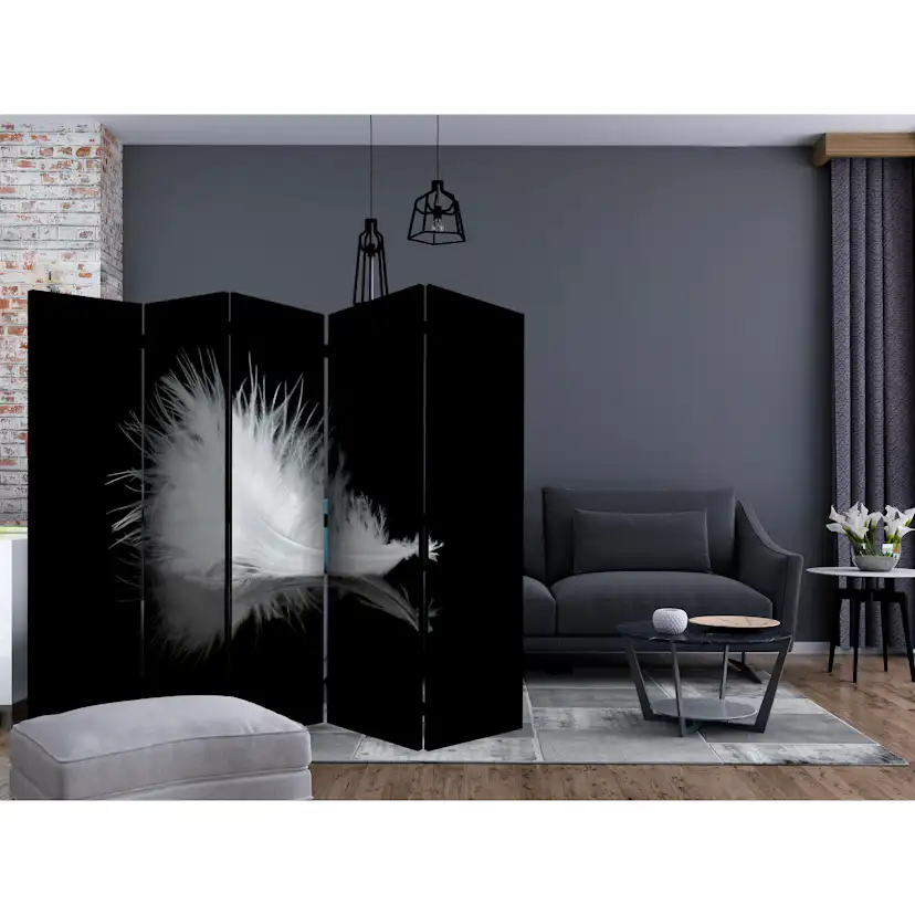 Rumsavdelare Skärmvägg Arkiio White Feather II 225x172 cm